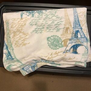 Eiffel Tower throw blanket